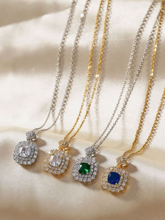 Awear Necklace Rosette with Zircon
