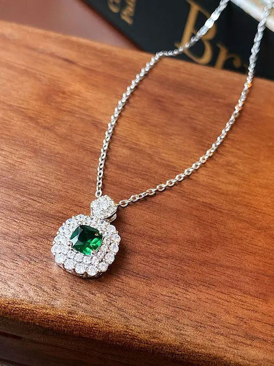 Awear Necklace Rosette with Zircon