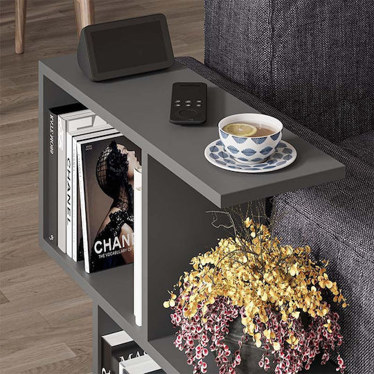 Rectangular Side Table Homemania Wooden Gray L60xW20xH60cm