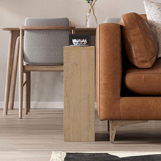 Rectangular Side Coffee Table Simpi Wooden Sapphire Oak W55xL20xH60cm