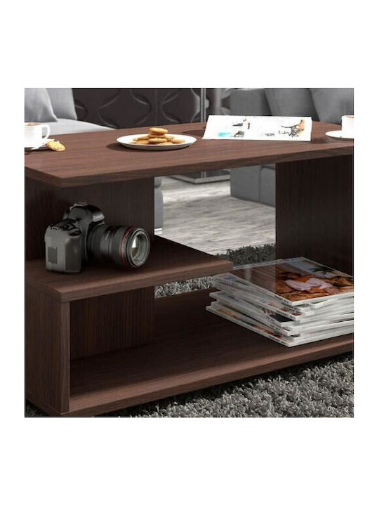 Mese De Cafea Centrală Rectangulară Din Lemn Wenge L90xL51xÎ45cm