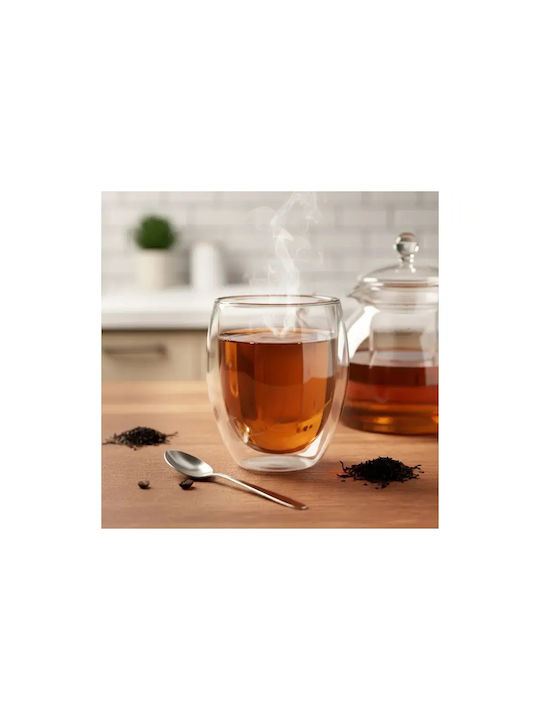 Vilde Set of Cups Cappuccino Glass Transparent 370ml 2pcs