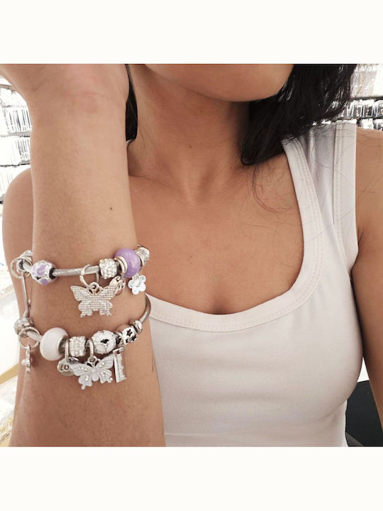 Awear Damen Armband Handschellen aus Stahl