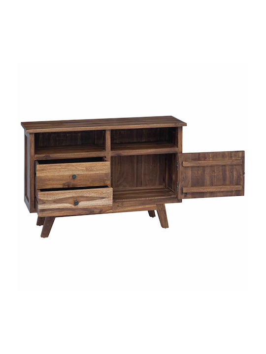 Sideboard made of Solid Wood with Drawers Coffee 100x30x68cm