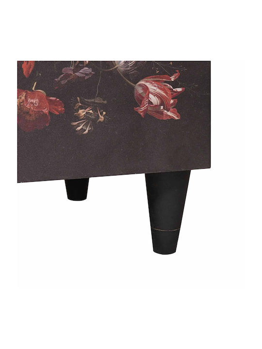 Wooden Chest of Drawers with 2 Drawers Colorful 60x33.4x75.1cm