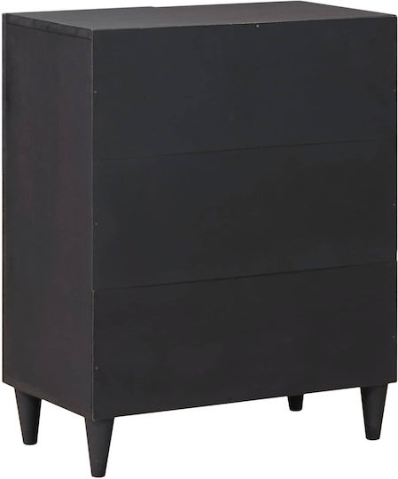 Wooden Chest of Drawers with 2 Drawers Colorful 60x33.4x75.1cm