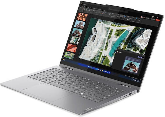 Lenovo ThinkBook 14 2-în-1 G5 IAU 14" Panou IPS FHD+ Ecran Tactil (Ultra 7-255U/16GB/512GB SSD/W11 Pro) Gri Lună (Tastatură Engleză UK)