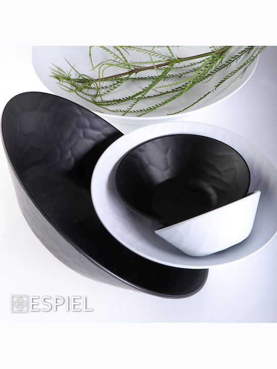 Espiel Wavy Салатна купа Меламин Черно 34x34x8см 1бр