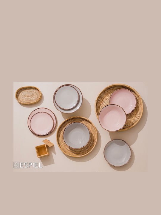Espiel Salad Bowl Pink 23x23x6.5cm