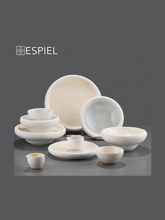 Espiel Zen Sky Porcelain Salad Bowl White 20.2x20.2x7cm
