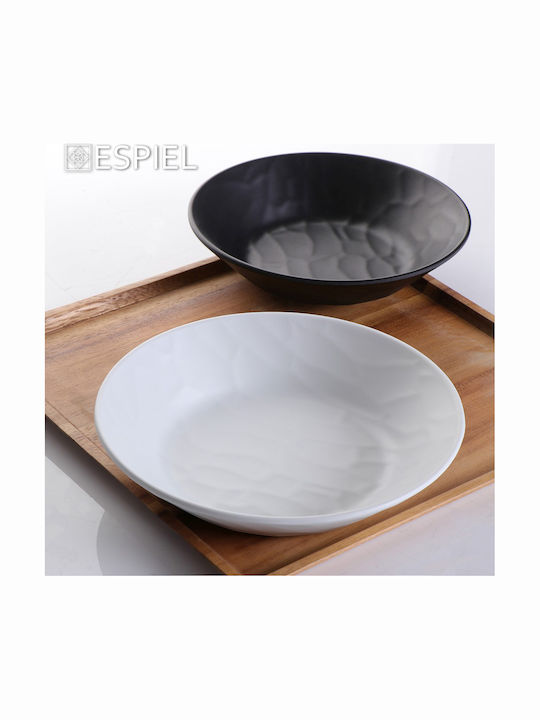 Espiel Wavy Σαλατιέρα Μελαμίνης Matte White 27x27x7cm 6τμχ