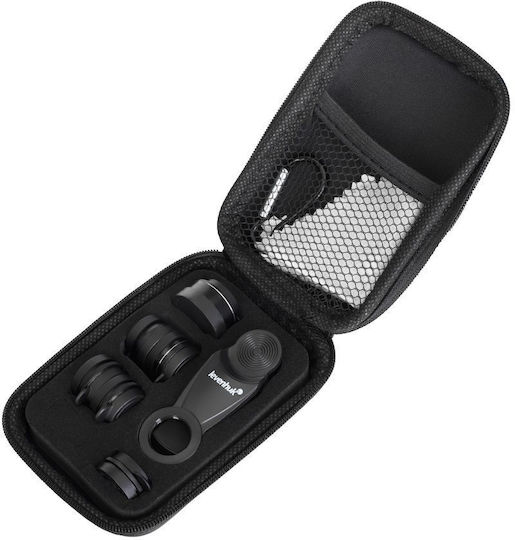 Levenhuk Phone Camera Lens Set Filter / Fisheye / Telephoto / Macro / Microscope 0.63x