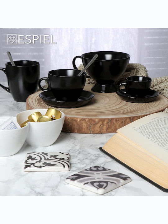 Espiel Ορντεβιέρα 2 Θέσεων από Πορσελάνη Λευκή 4τμχ