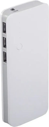 Verk Group Power Bank 10000mAh με 3 Θύρες USB-A