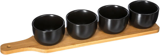 Porzellan Ordnungshüter 4 Schlitze mit Basis Schwarz W7.8xL41xH7.8cm 5Stück 07. Porzellan Ordnungshüter 4 Schlitze mit Basis Schwarz W7.8xL41xH7.8cm 5Stück 07.