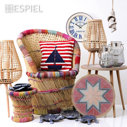 Espiel Broscuță Platou Decorativ Ceramică Albastru 1buc 22.8x19.5x4.5buc