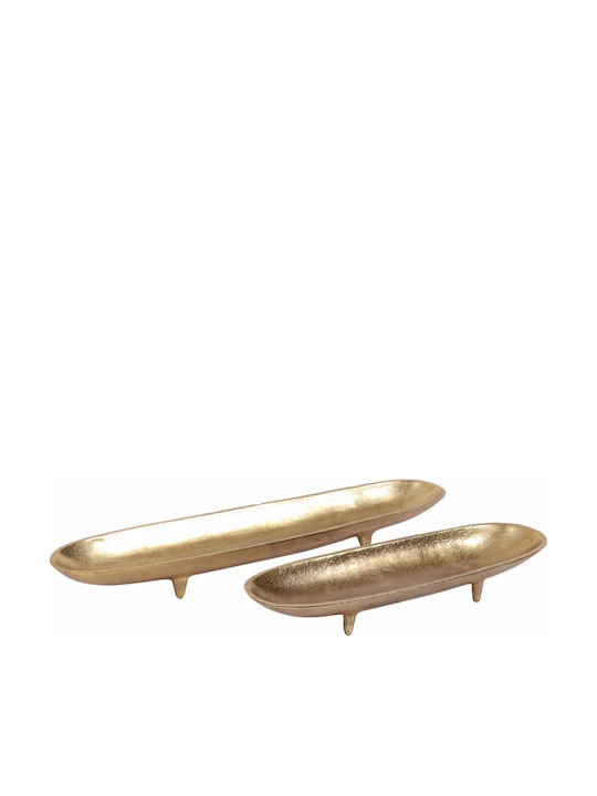 InTheBox Simon Platou Decorativ Oval Aluminiu Auriu 1buc 43x9x5buc InTheBox Simon Platou Decorativ Oval Aluminiu Auriu 1buc 43x9x5buc