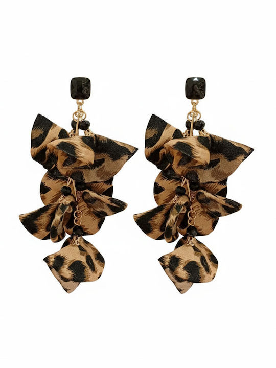 Awear Dangle Earrings Made of Steel Gold Plated Awear Dangle Earrings Made of Steel Gold Plated