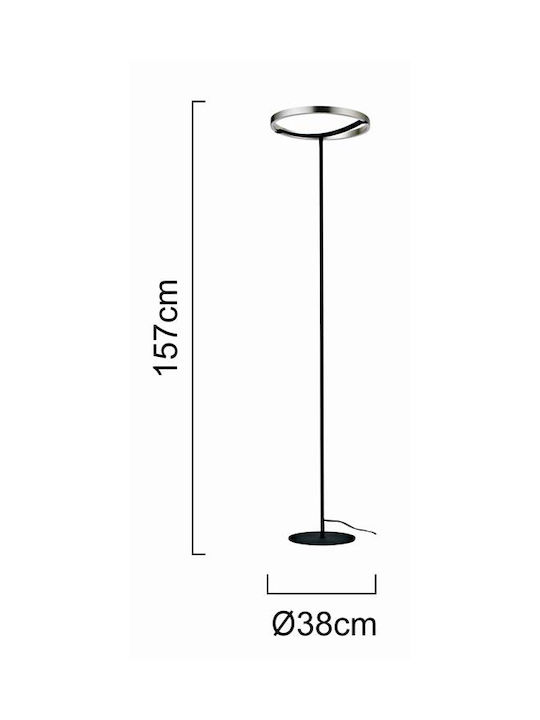 Powertech LED Φωτιστικό Δαπέδου Υ157εκ. Ασημί Powertech LED Φωτιστικό Δαπέδου Υ157εκ. Ασημί