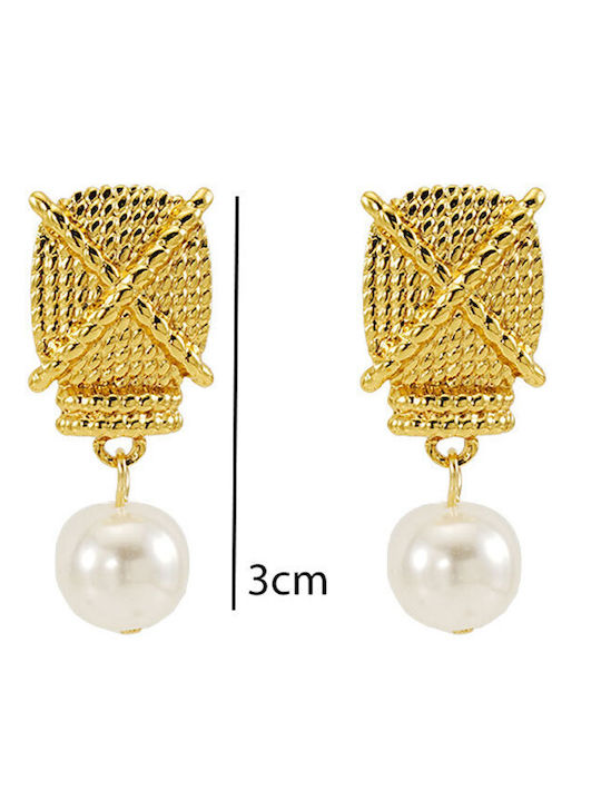 Awear Earrings Knitted with Pearls
