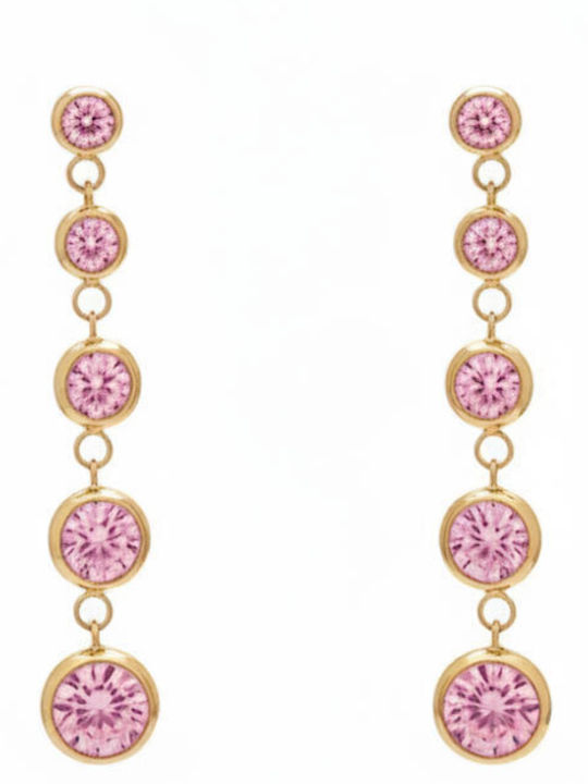 Awear Earrings made of Steel Gold Plated with Stones Awear Earrings made of Steel Gold Plated with Stones