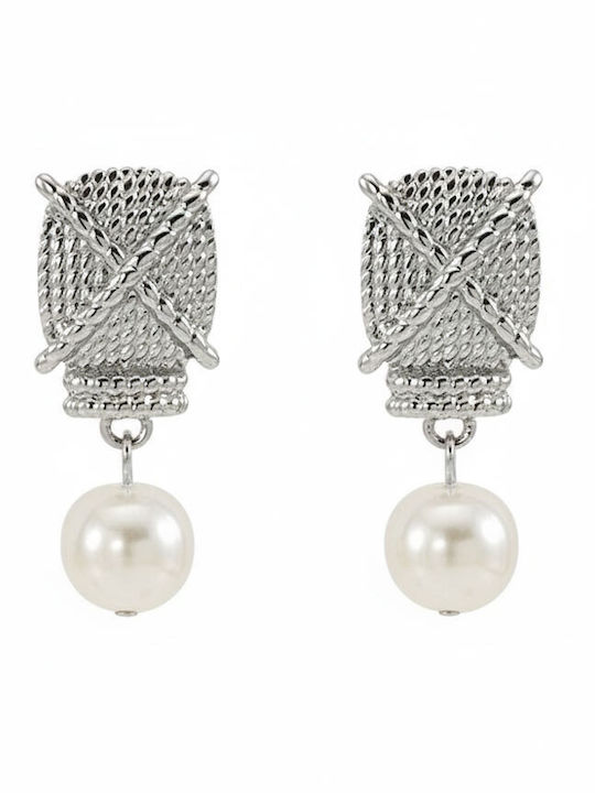 Awear Earrings Knitted with Pearls