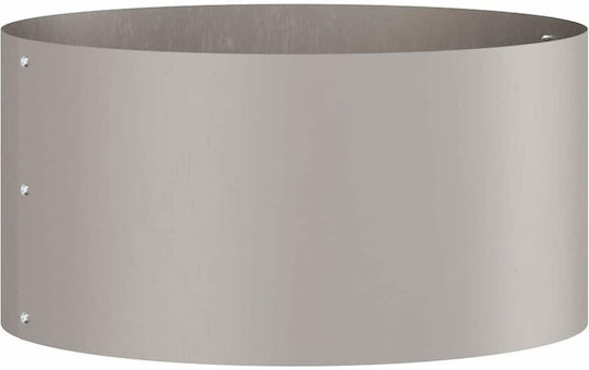 vidaXL Set 5 Metallische Pflanzgefäße Braun 40x20cm