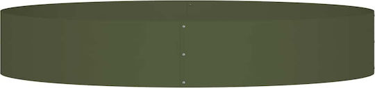 vidaXL Set 5 Metallische Pflanzgefäße Olive 120x20cm
