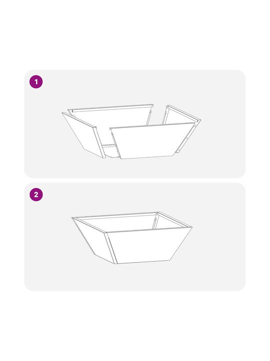 vidaXL Set 5 Metallische Pflanzgefäße Olive 40x15cm