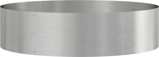 vidaXL Set 5 Metallische Pflanzgefäße Silber 80x20cm