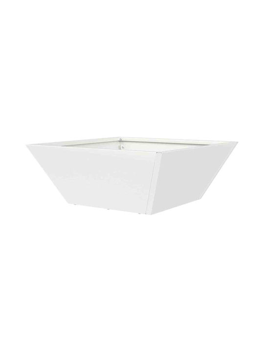 vidaXL Set 5 Pots Plastic White