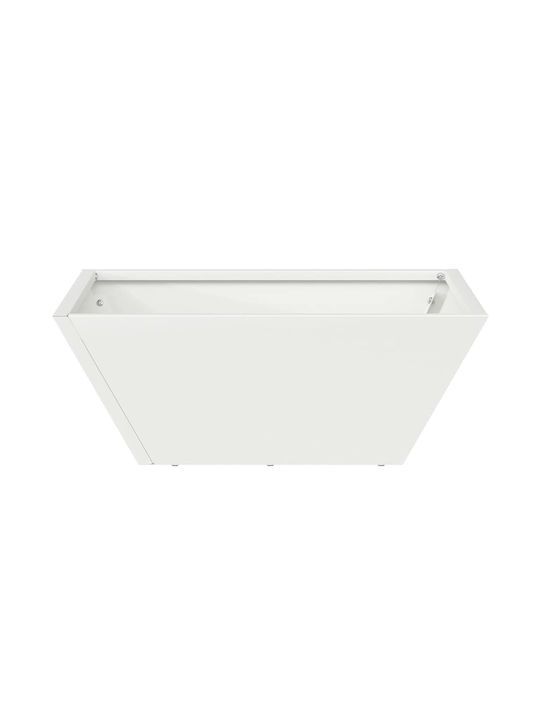 vidaXL Set 5 Pots Plastic White