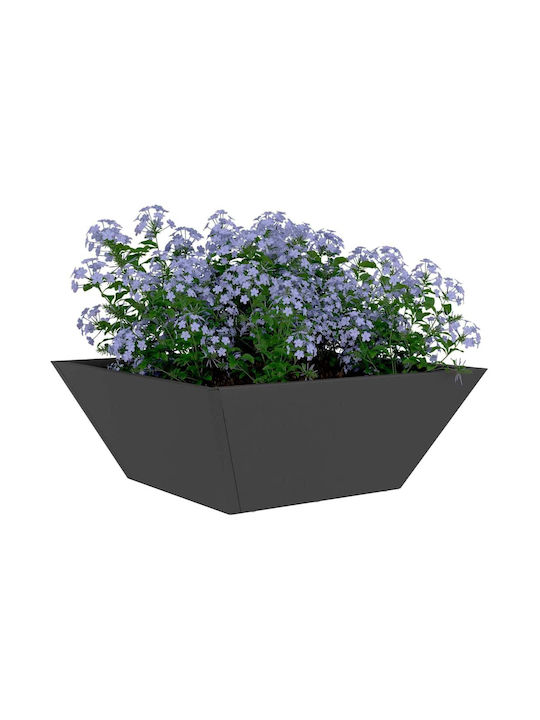 vidaXL Set 5 Pots Metal Black