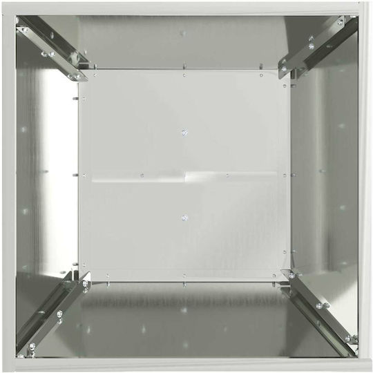 vidaXL Set of 2 Metallic Grey Flower Pots 40x100cm