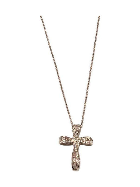 Awear Cross from Gold Plated Steel with Chain