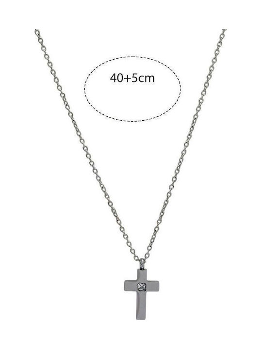 Awear Cross from Gold Plated Steel with Chain