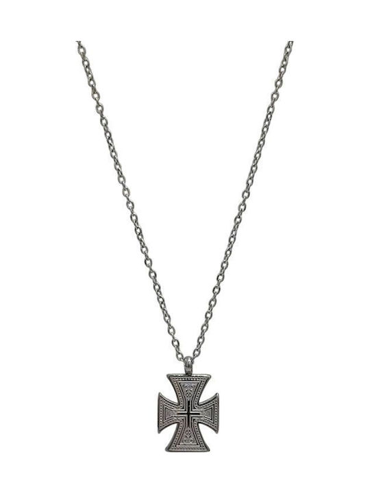 Awear Cross from Gold Plated Steel with Chain