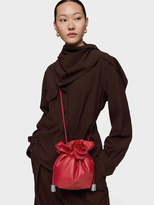 Bombonera Leder Damentasche Schultertasche Rot