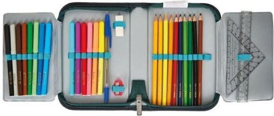 Herlitz Shark Pencil Case Full 19pcs Blue