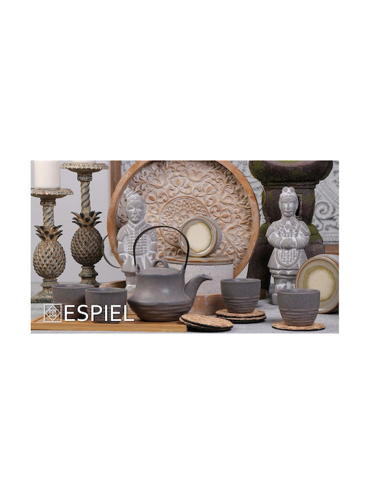 Espiel Decorative Figurines made of Concrete Warrior 15x10x39cm 2pcs