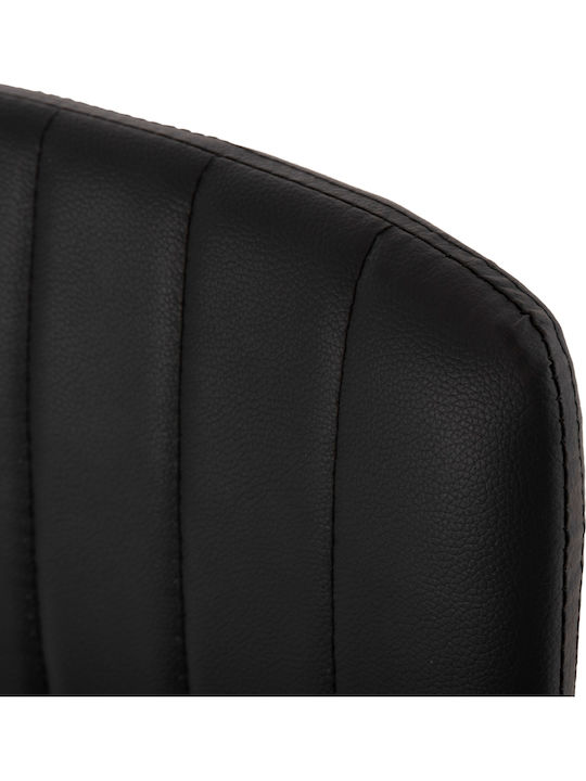 Armchair Visitor Questa with Arms Black 54x62x84cm 1pcs