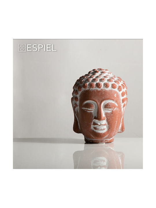 Espiel Decorative Buddhas made of Ceramic Buddha 12x12x16cm 4pcs