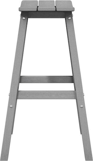 Stool for Bar Outdoor Light Grey 52x43x73.5cm