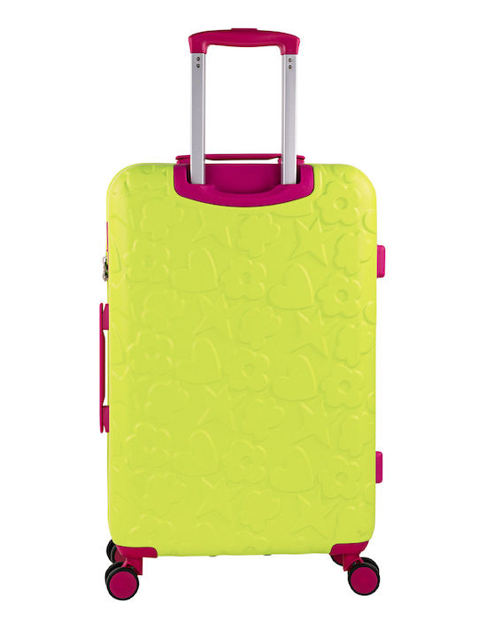 Agatha Ruiz De La Prada Kinder Mittlerer Reise Koffer Pistazie mit 4 Räder Höhe 67cm