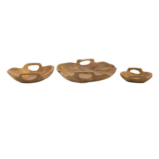 Artekko Woody Bol Decorativ Lemn Bej 1buc