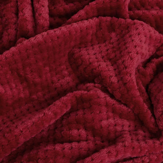 Ehome Fleece Blanket Double 220x240cm Red 11 Gift Double Fleece Blanket PopCorn 220x240