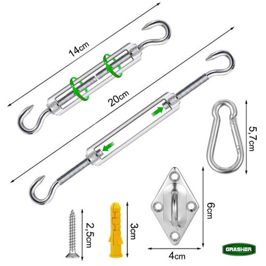 Grasher Connector for Pergola made of Wood 6pcs