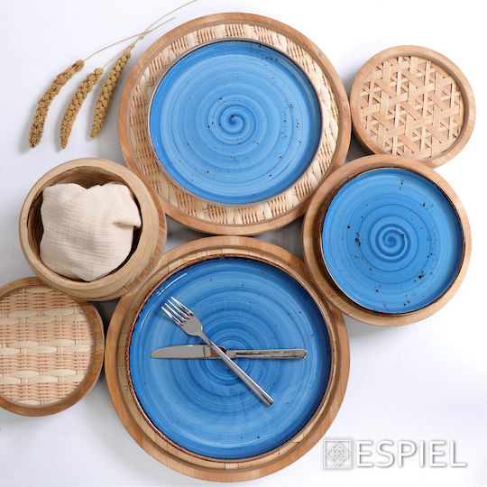Espiel Bol Decorativ Lemn Bej 25x25x11cm 1buc