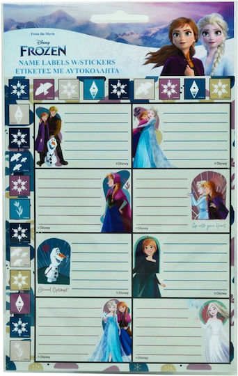 Gim Frozen Notebook Labels 8 Pieces