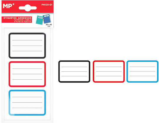 Madrid Papel Notebook Labels 65x45mm 12pcs